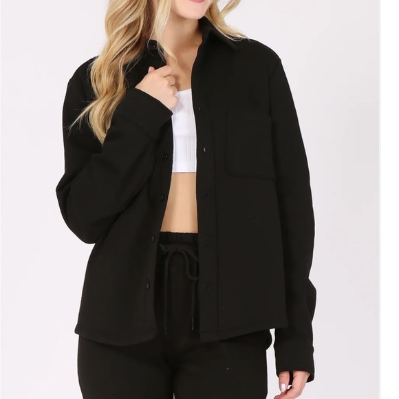 Rosio Tops - Rosio Classic Black Button-Down Shirt